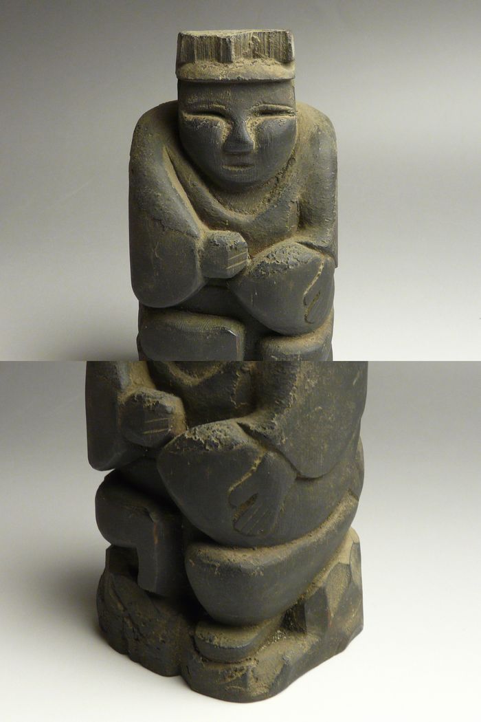 古美術 猫 - 木彫恵比寿民間仏 | 古美術品専門サイト fufufufu.com
