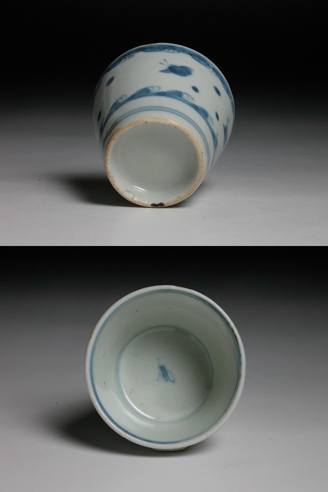 古美術 三樹 - 初期波千鳥文蕎麦猪口 | 古美術品専門サイト fufufufu.com