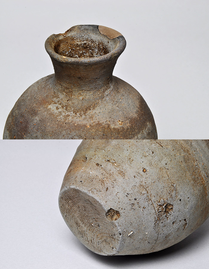 平安時代 須恵瓶 須恵器 一二三美術店 崇福寺形長 平安時代 須恵瓶 須恵器 一二三美術店 崇福寺形長