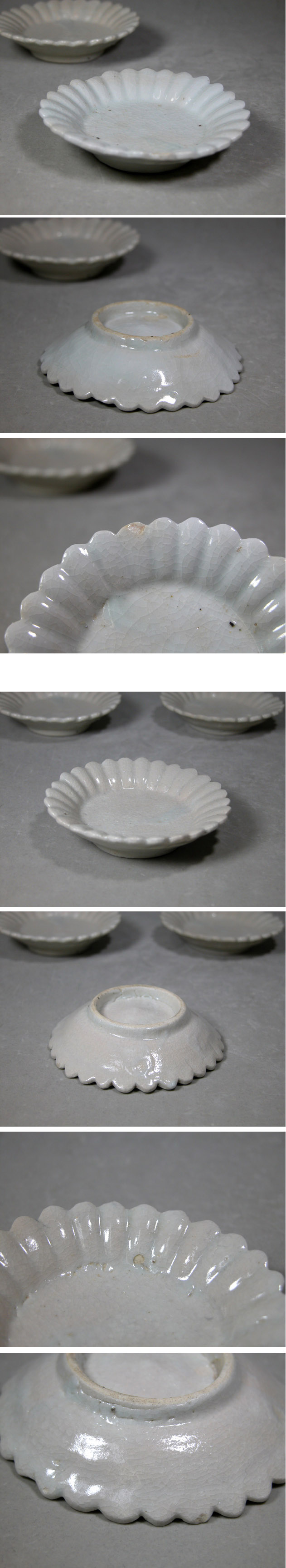 渡邊美術店 - 初期伊万里 輪花小皿 五枚 | 古美術品専門サイト