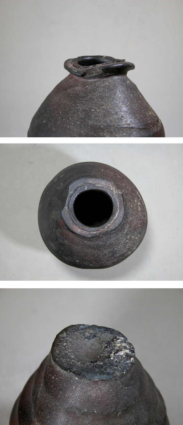 渡邊美術店 - 南蛮粽 花入 初代 陶々庵識 | 古美術品専門サイト