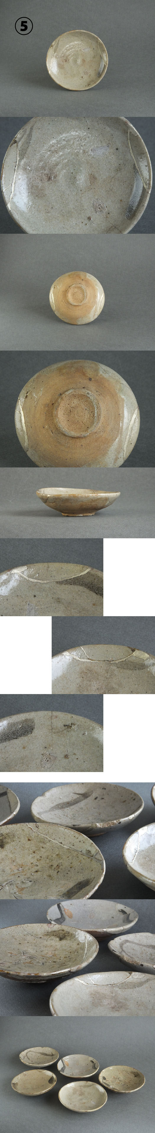 古童 - 絵唐津堀の手小皿 五客組 | 古美術品専門サイト fufufufu.com