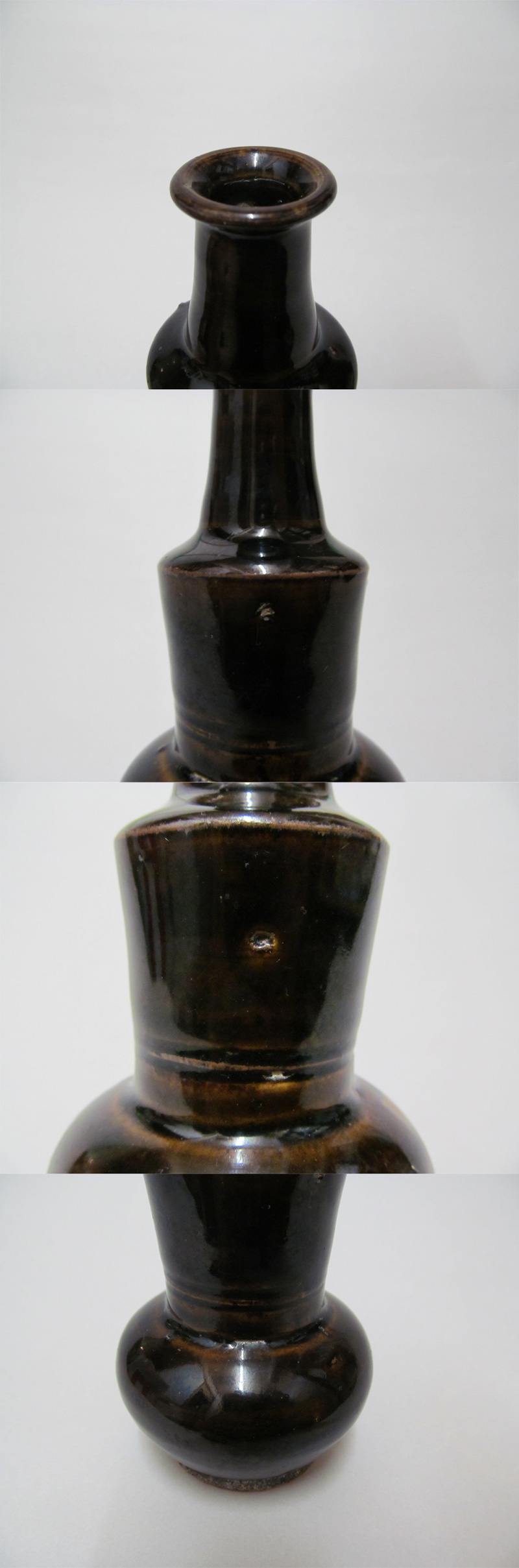 古美術 観宝堂 - 壺屋焼飴釉渡名喜瓶 | 古美術品専門サイト fufufufu.com