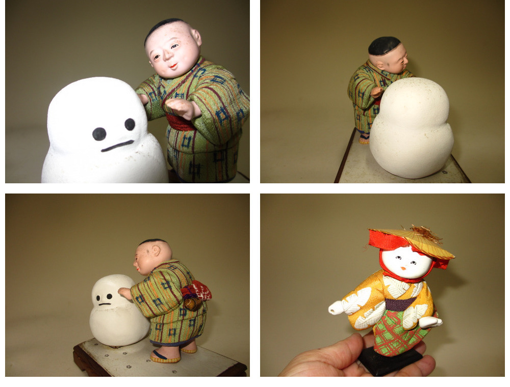 ギャラリー辰巳 - 春山人形他 三体 | 古美術品専門サイト fufufufu.com