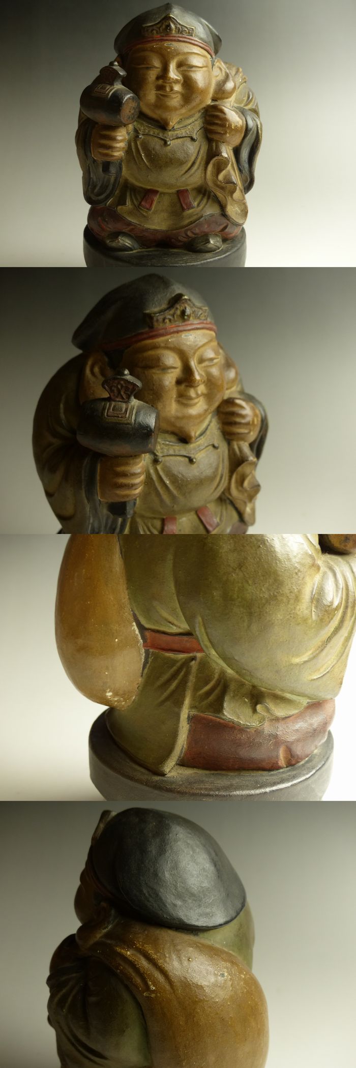 古美術 猫 - 彩色備前大黒天立像 | 古美術品専門サイト fufufufu.com