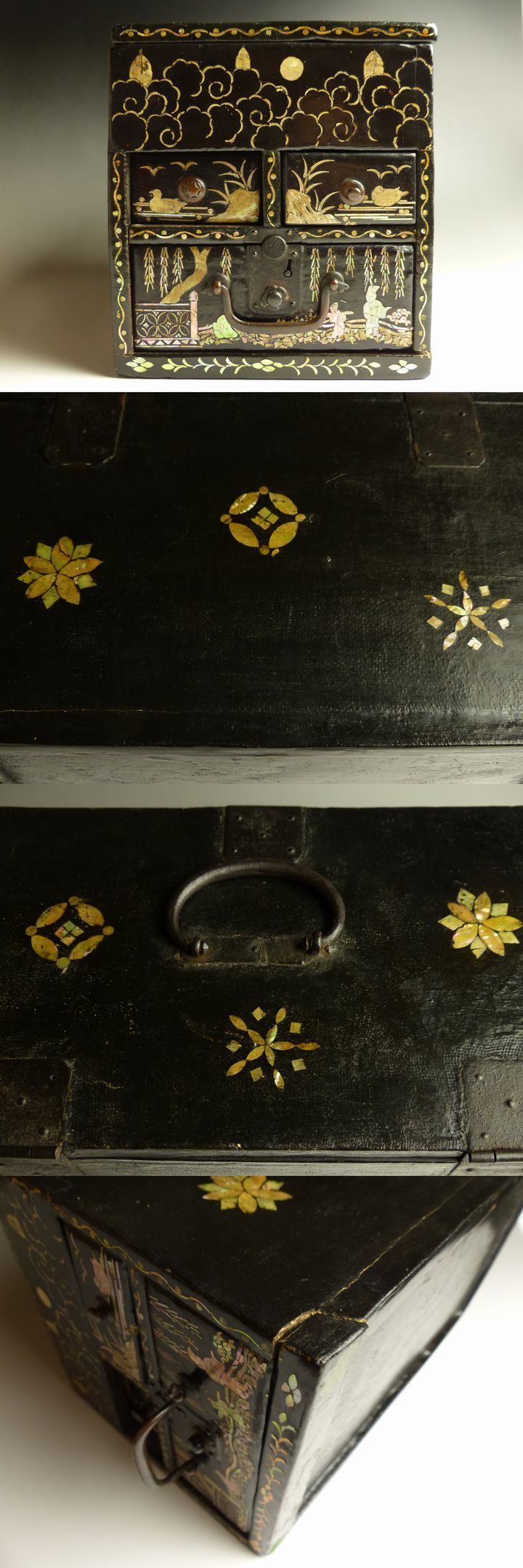 中国古美術・旧蔵品・清代宮廷御蔵・猫眼石製バングル一対・装身具・箱付・風水開運 中国古美術・旧蔵品・清代宮廷御蔵・猫眼石製バングル一対・装身具・箱