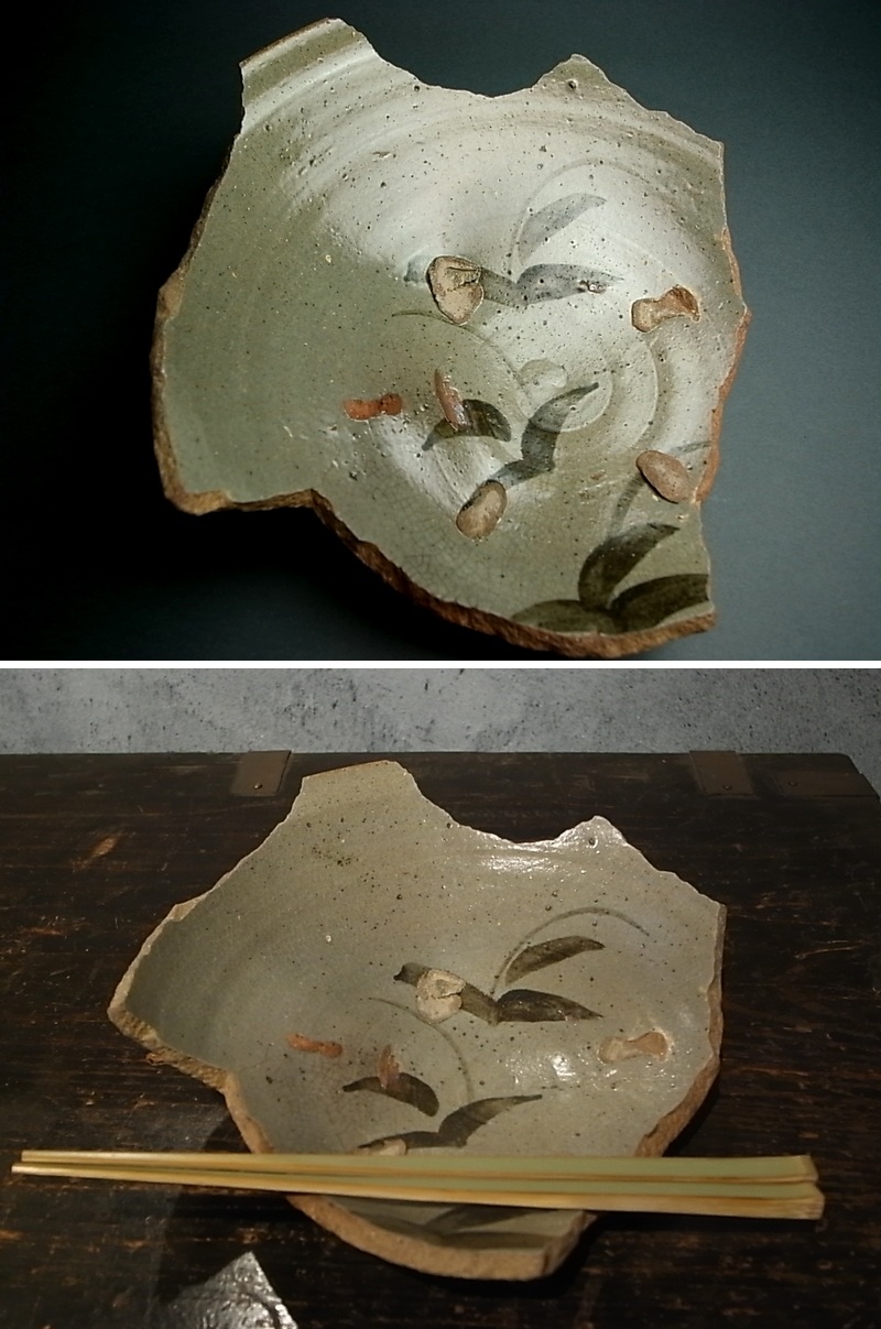 長谷雄堂 - 絵唐津大皿陶片 | 古美術品専門サイト fufufufu.com