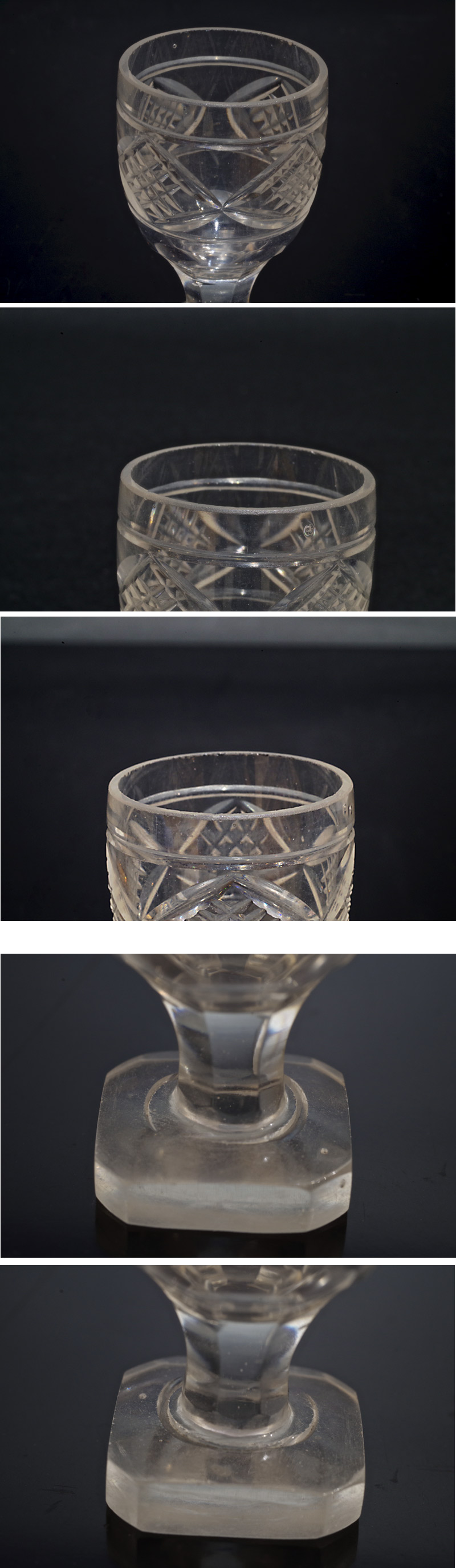 骨董 アンティーク 復刻 江戸切子 脚付杯 島津薩摩切子】復元 脚付杯(中) cut65 – ㈱島津興業 島津薩摩切子