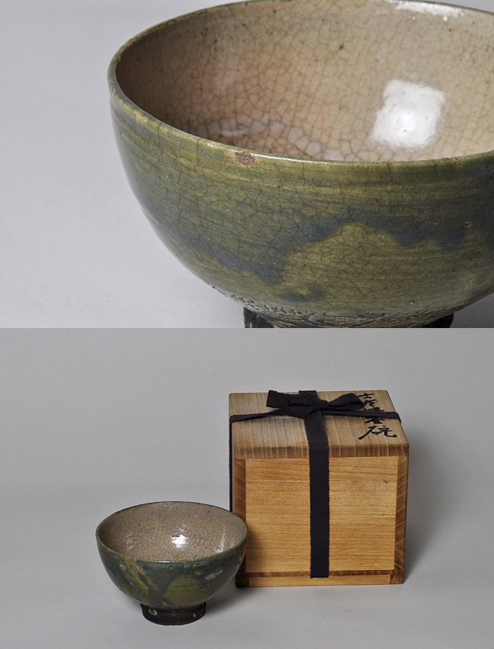 古美術 肥後 - 緑釉唐津<br>小服茶碗 | 古美術品専門サイト