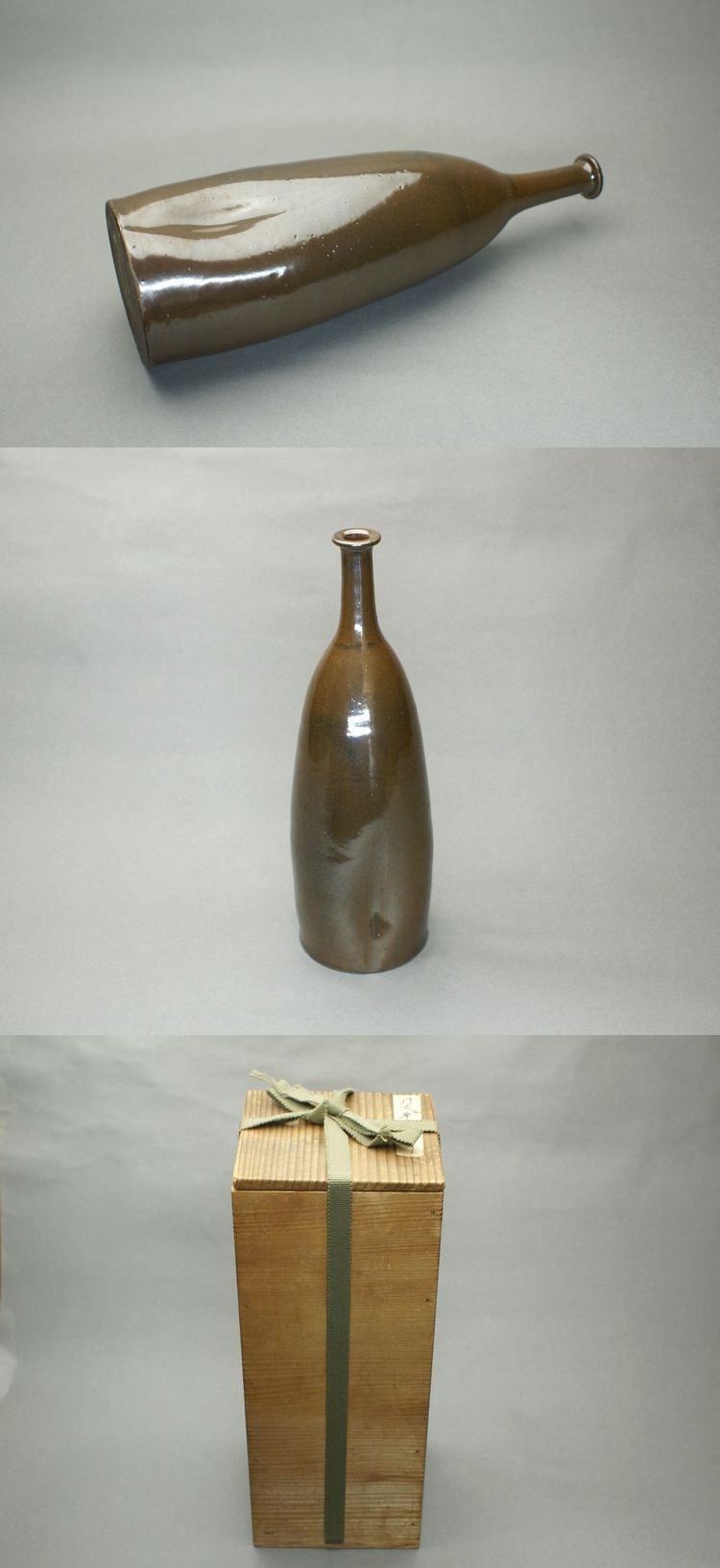 東中野 - 丹波<br>栗皮釉鶴首徳利 | 古美術品専門サイト fufufufu.com