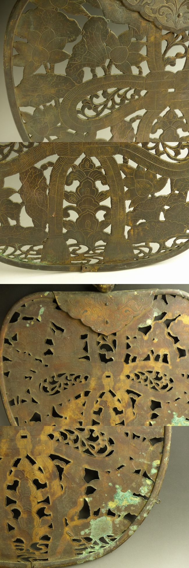 古美術 猫 - 金銅華鬘 | 古美術品専門サイト fufufufu.com