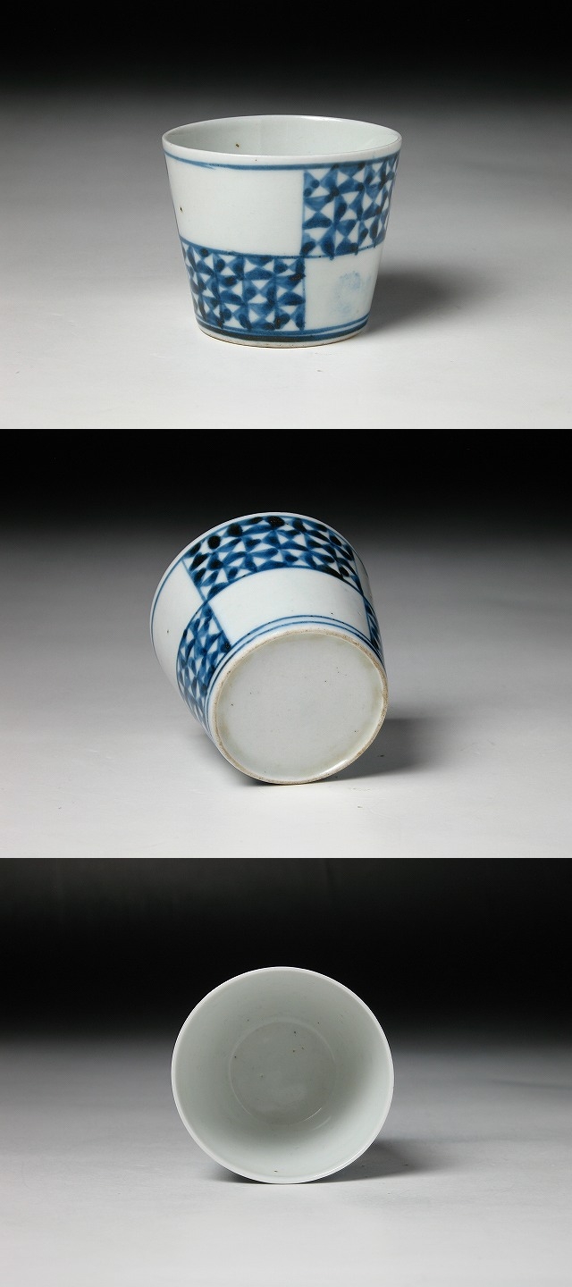 古美術 三樹 - 古伊万里 市松文蕎麦猪口 | 古美術品専門サイト