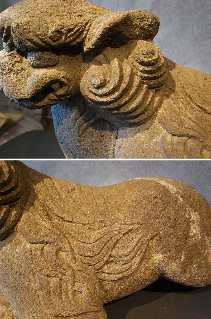 長谷雄堂 - 石の狛犬 | 古美術品専門サイト fufufufu.com