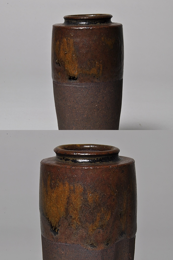 江戸時代 古茶入 古美術 ウブ品 入手困難 日本骨董 古美術 WWTT154 古瀬戸肩衝茶入 銘「閑居」 鵬雲斎箱書 | 古美術ささき