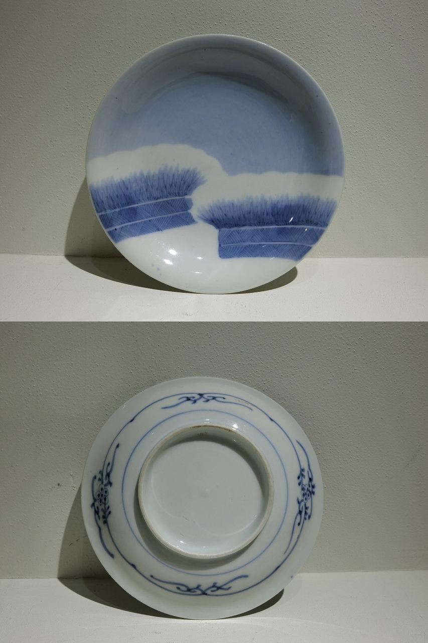 古美術 川﨑 - 伊万里雪持柴垣図皿（5） | 古美術品専門サイト