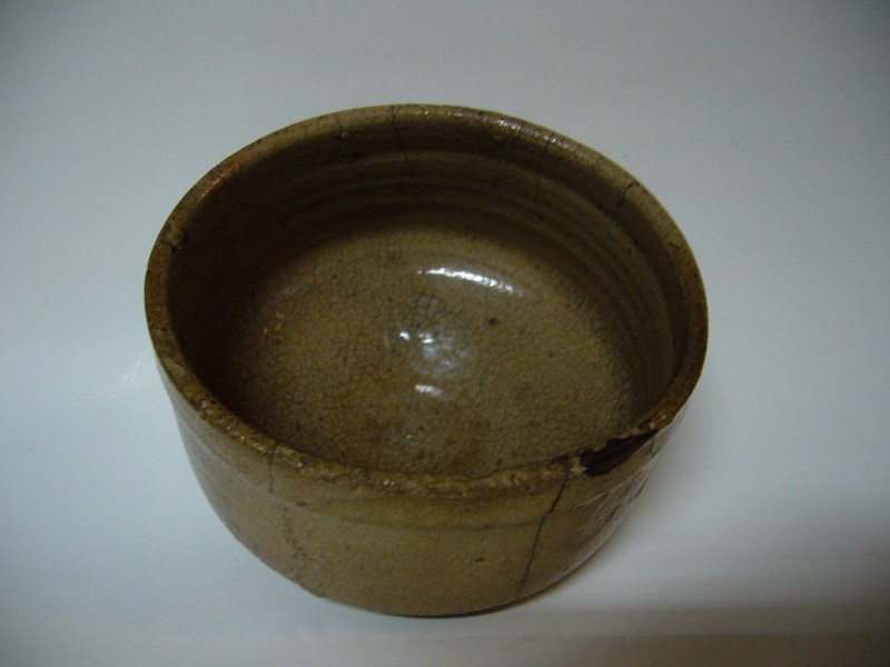 古美術 藤島 - 無地唐津筒茶碗 | 古美術品専門サイト fufufufu.com