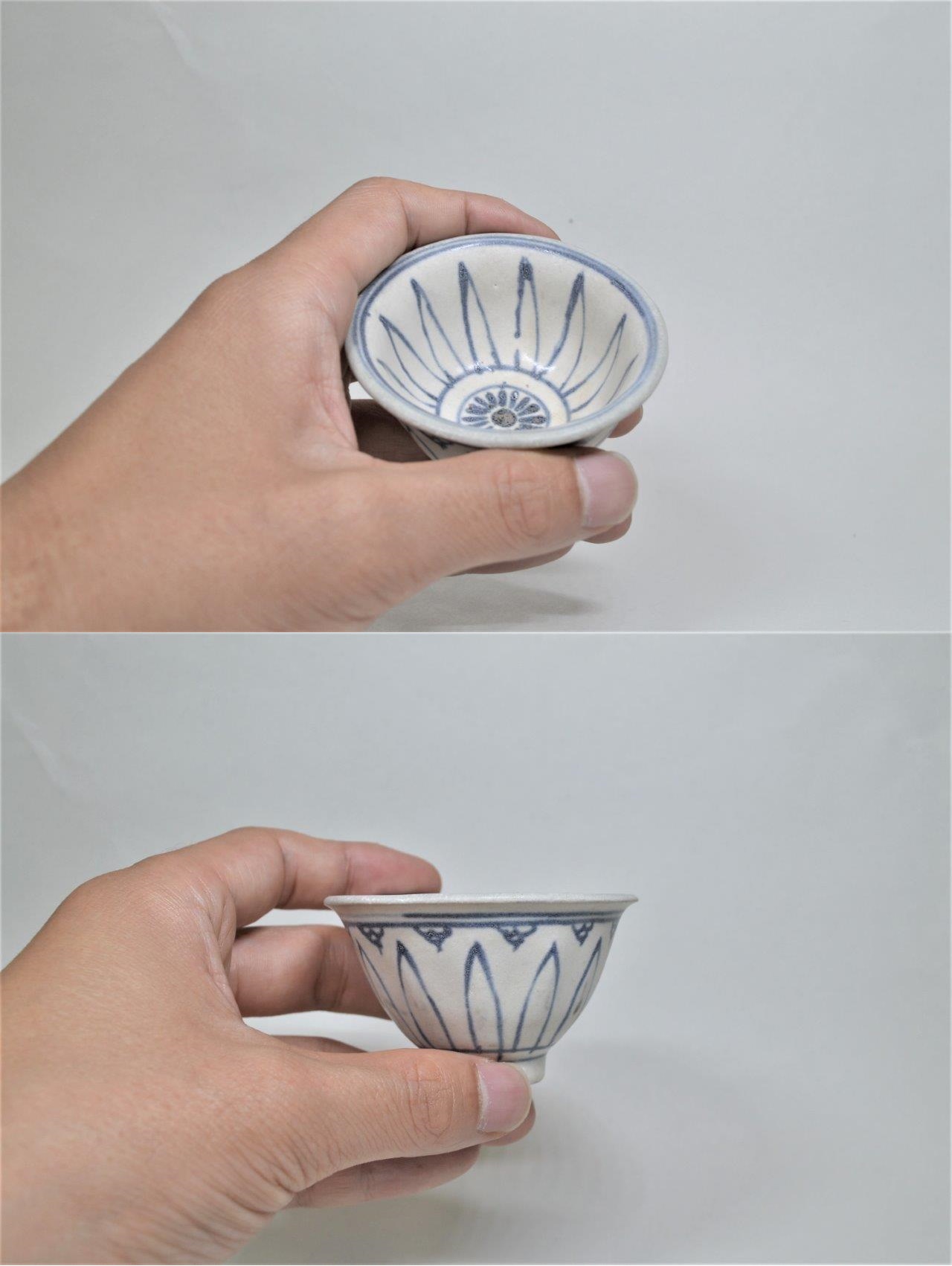 大熊美術 - 安南染付蓮花文盃 | 古美術品専門サイト fufufufu.com