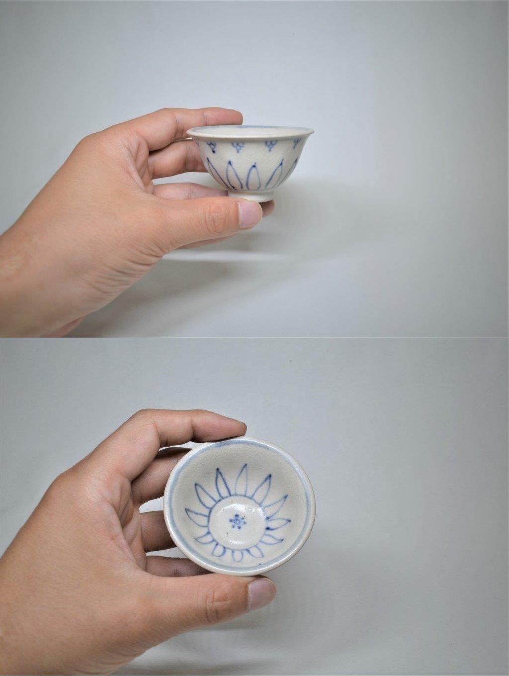 大熊美術 - 安南染付蓮花文盃 | 古美術品専門サイト fufufufu.com