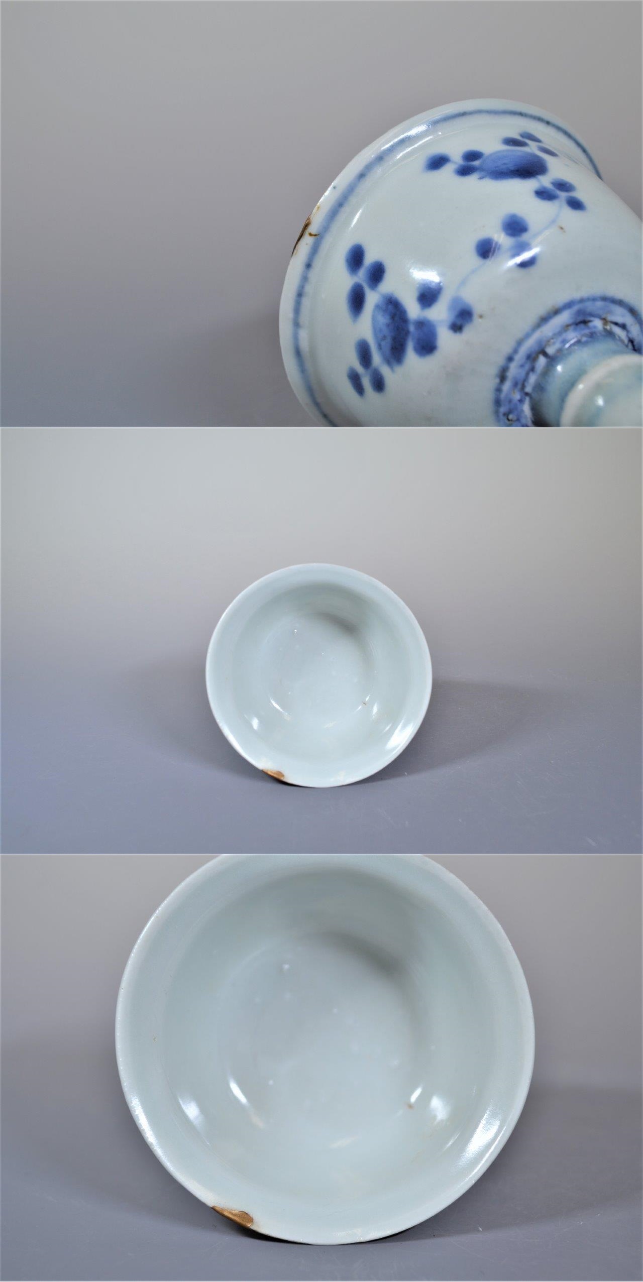 大熊美術 - 古染付草花文馬上杯 | 古美術品専門サイト fufufufu.com