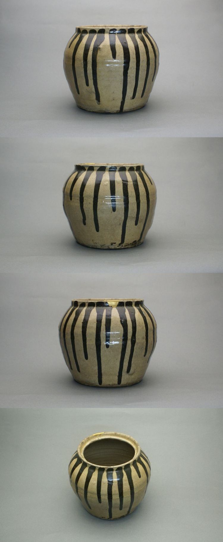 古丹波　白釉流しうるか壺 東中野 - 丹波<br>白釉流掛 壺 | 古美術品専門サイト fufufufu.com
