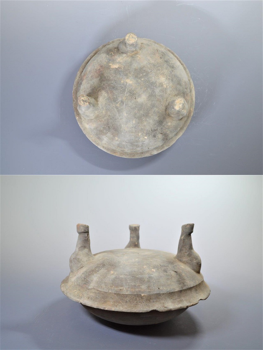 大熊美術 漢 灰陶加彩三足竈 古美術品専門サイト