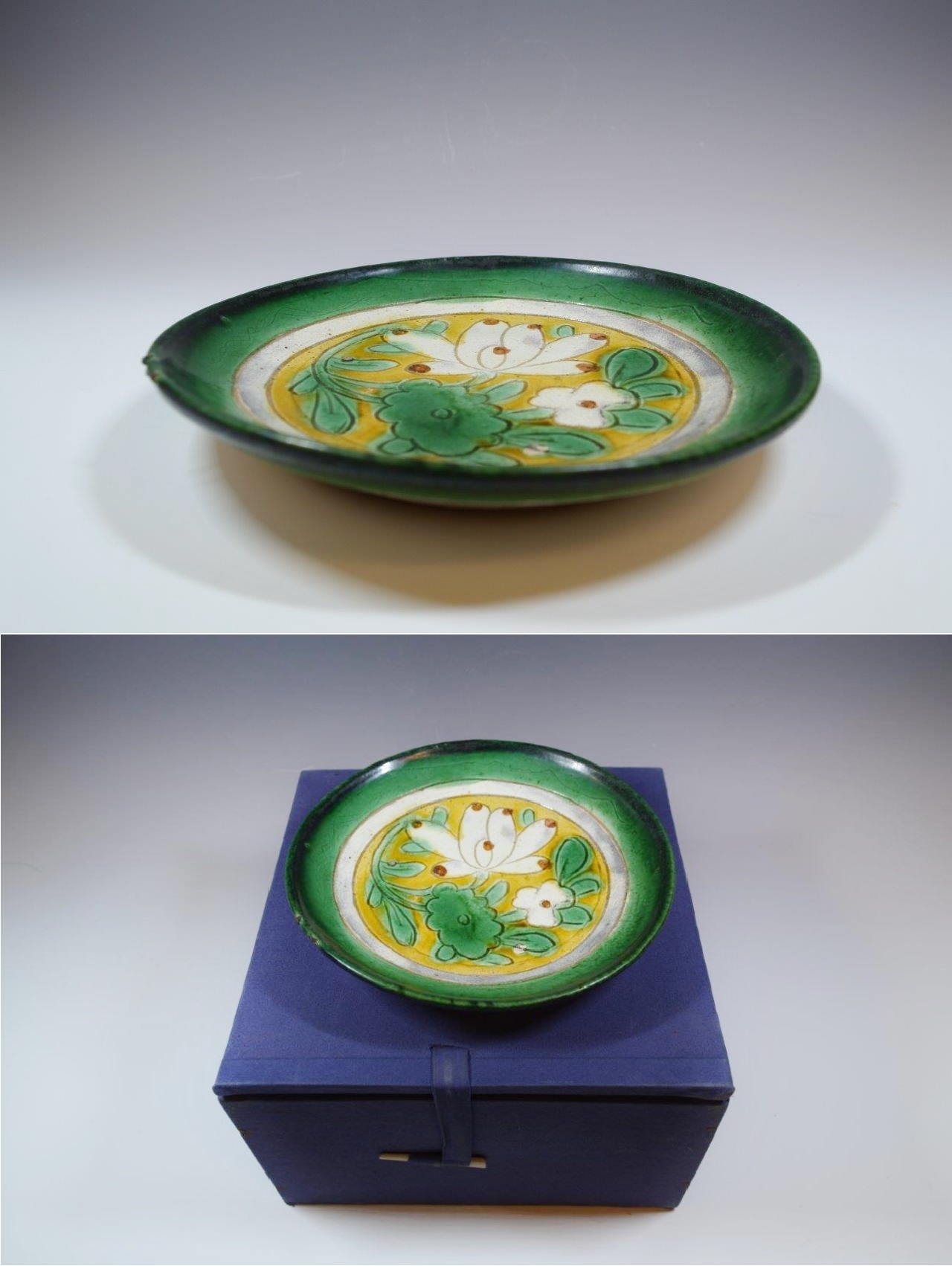 大熊美術 - 宋三彩花文盤 | 古美術品専門サイト fufufufu.com