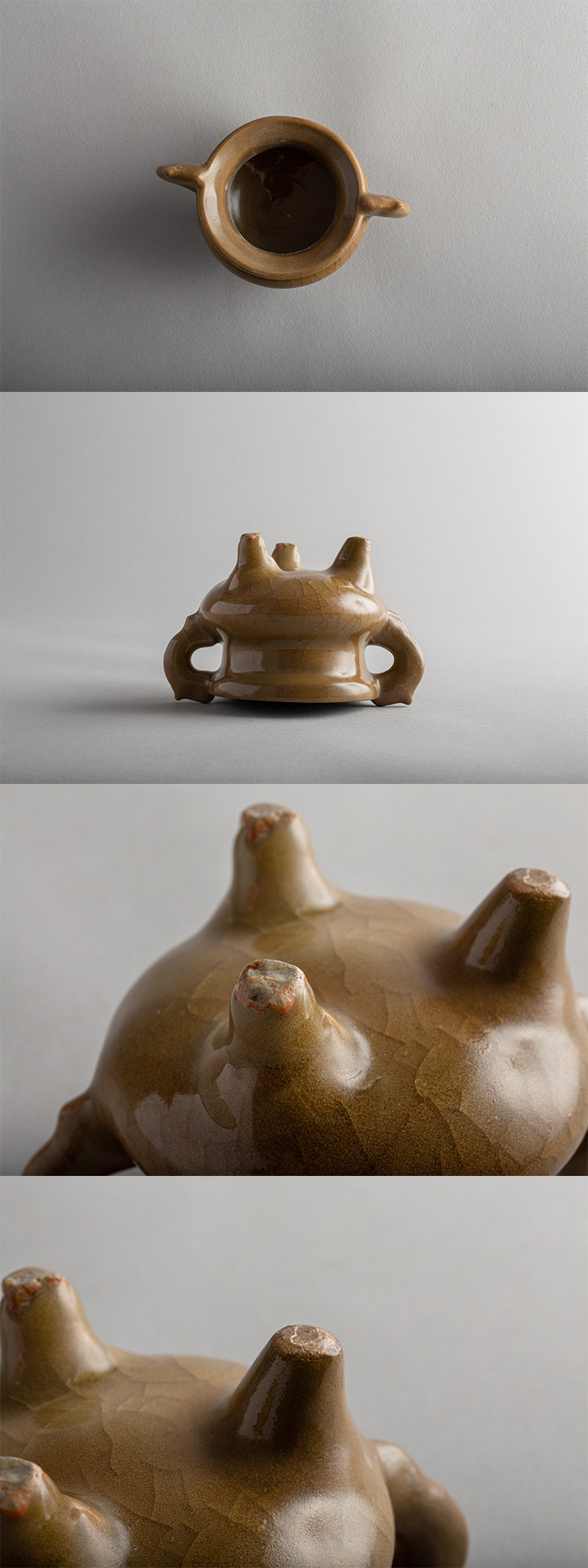 古美術 吉戸 - 明時代米色青磁三足小香炉 | 古美術品専門サイト
