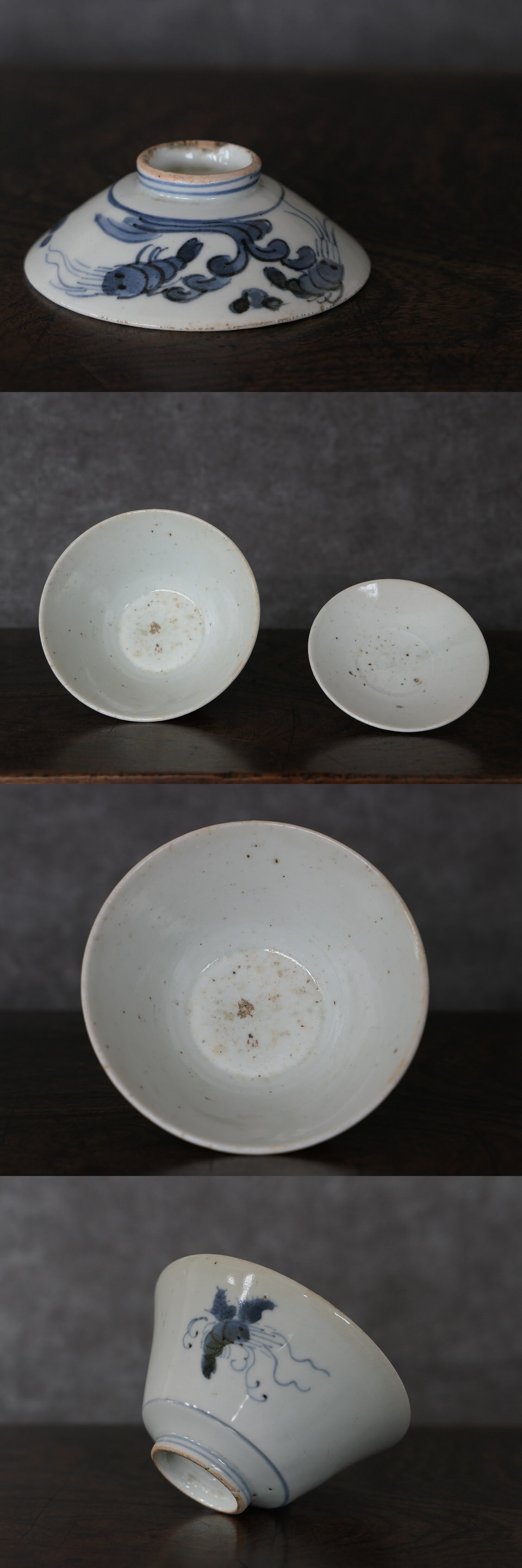 古美術 三樹 - くらわんか 海老文蓋茶碗 | 古美術品専門サイト