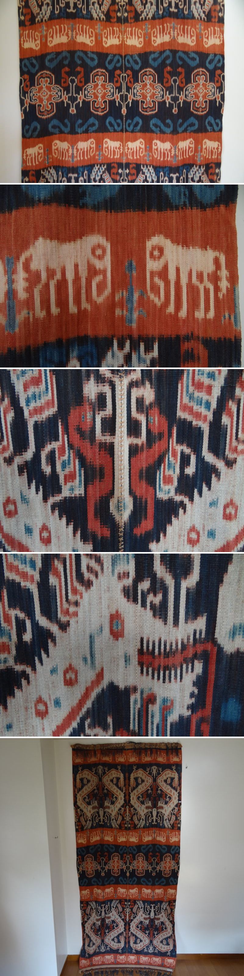 インドネシア スンバ島ヴィンテージ イカットIndonesian Ikat/古布