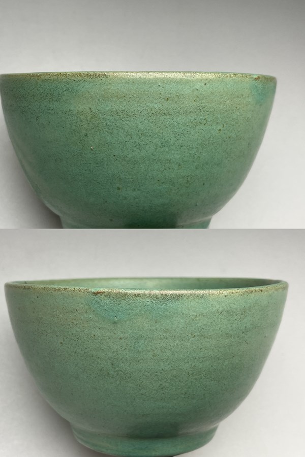 古美術 猫 - メソート緑釉茶碗 | 古美術品専門サイト fufufufu.com