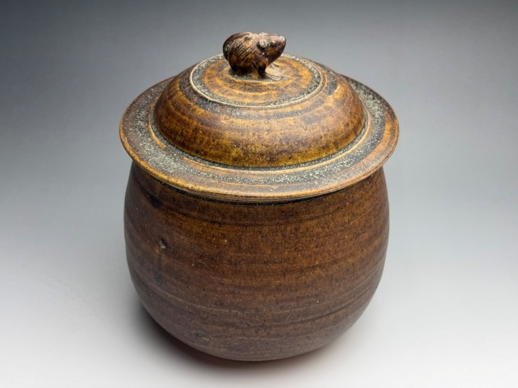 古美術 猫 - 宋胡録褐釉鼠蓋壺 | 古美術品専門サイト fufufufu.com