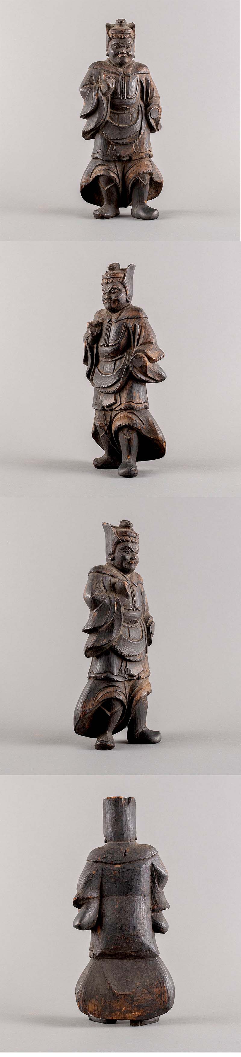 古美術 吉戸 - 室町時代 木彫神将 | 古美術品専門サイト fufufufu.com