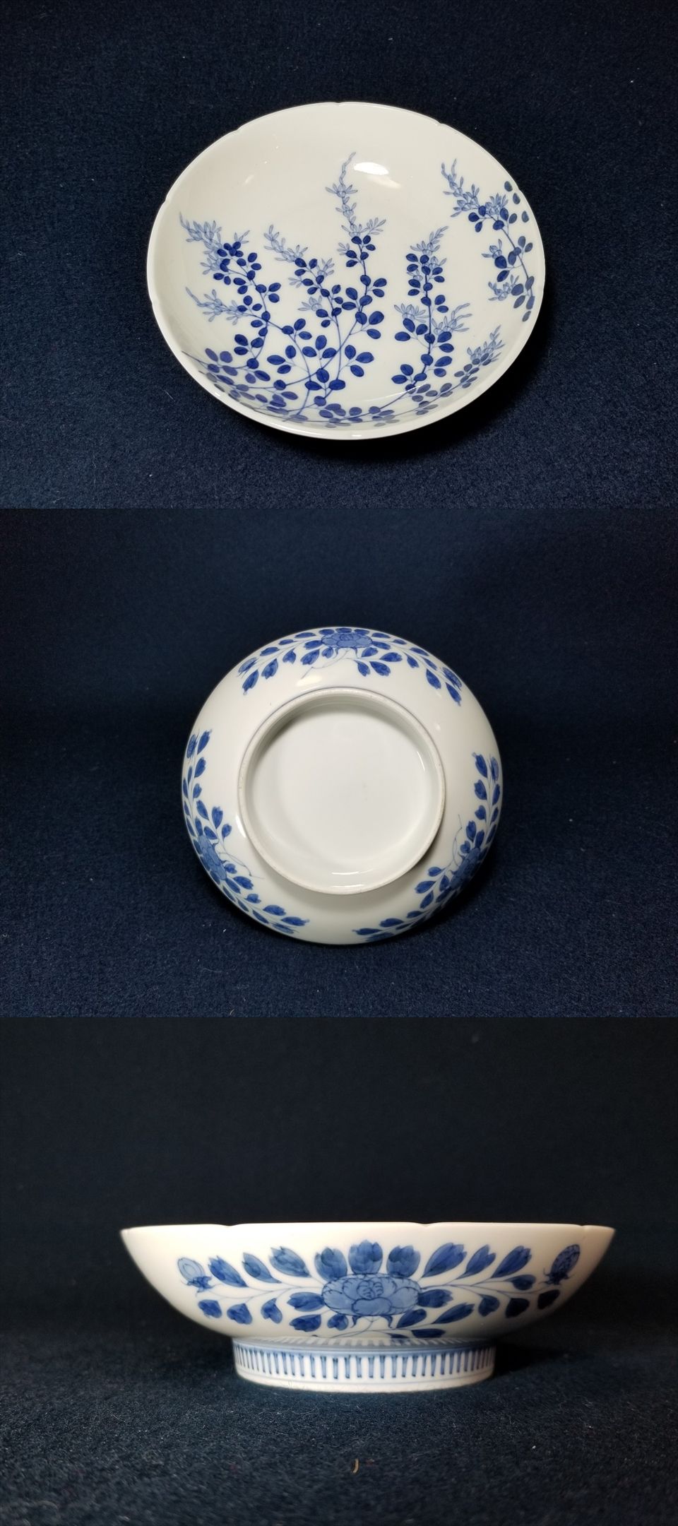 古美術長陽堂 - 後期鍋島 萩図 輪花五寸皿 | 古美術品専門サイト