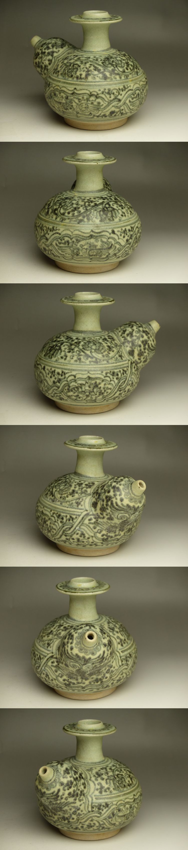 古美術 猫 - 宋胡録唐草文ケンディ | 古美術品専門サイト fufufufu.com
