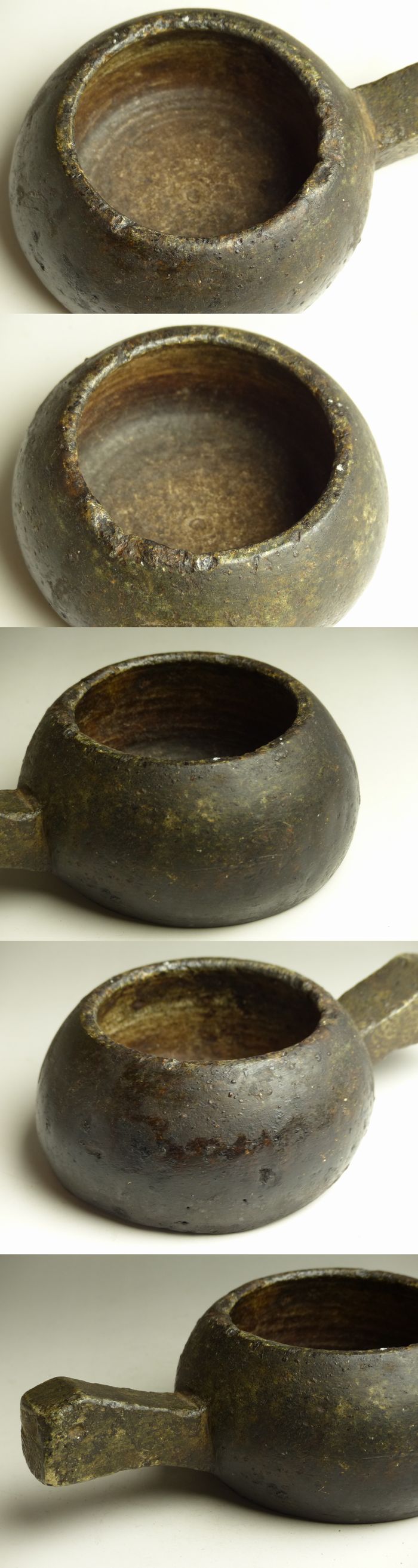 古美術 猫 - 李朝手付石鍋 | 古美術品専門サイト fufufufu.com