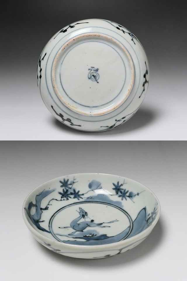 古美術 三樹 - 古伊万里 鹿紅葉文皿 | 古美術品専門サイト fufufufu.com