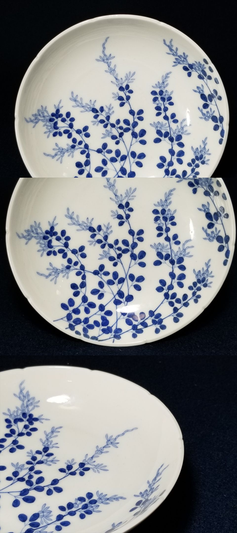 古美術長陽堂 - 後期鍋島 萩図 輪花五寸皿 | 古美術品専門サイト