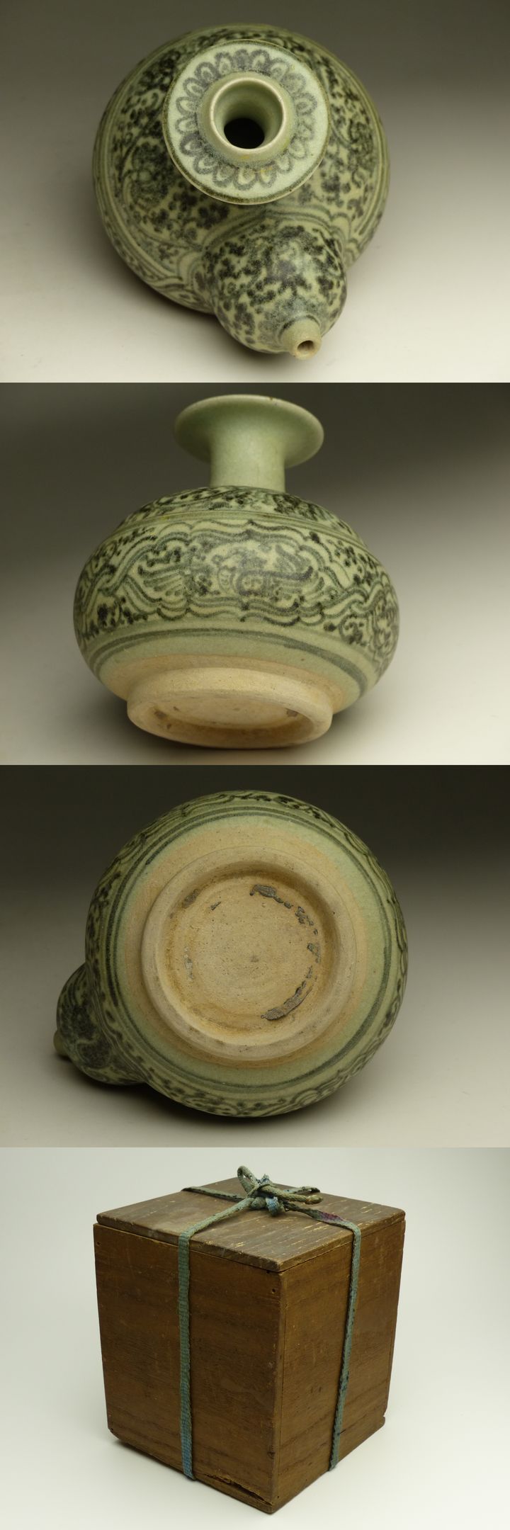 古美術 猫 - 宋胡録唐草文ケンディ | 古美術品専門サイト fufufufu.com