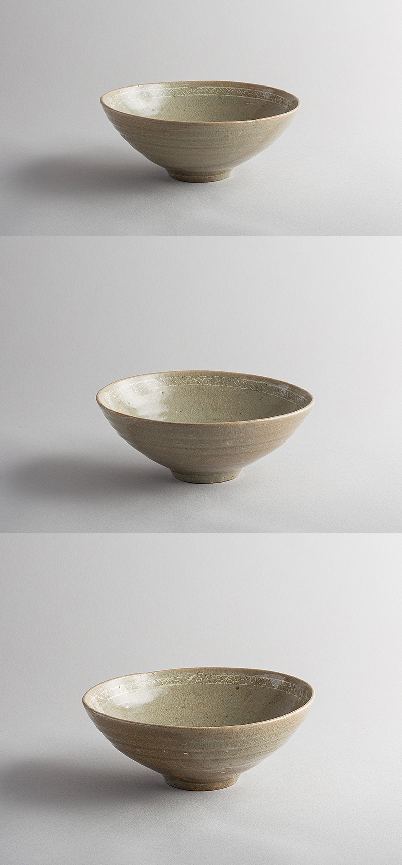 古美術 吉戸 - 高麗青磁印花白象嵌鉢 | 古美術品専門サイト fufufufu.com